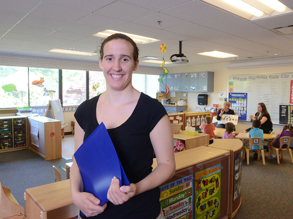 Pictured is instructional studies student Angel Mahnick.